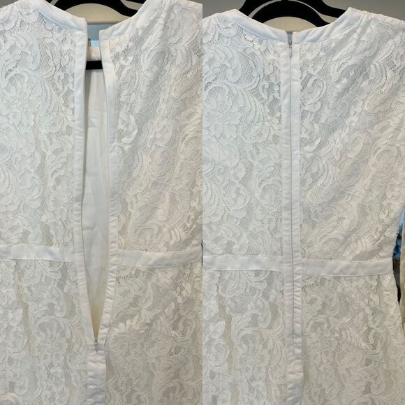 Ivory Long Sleeve Dress - Picture 4 of 5